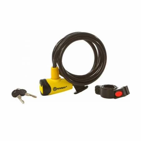 AUVRAY Antivol Spirale CITY 15x1500mm Avec Support 4 AUVRAY Antivol Spirale CITY 15x1500mm Avec Support – Image 2