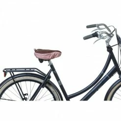 Couvre Selle BASIL Bohème Rouge Figue 7 Couvre Selle BASIL Bohème Rouge Figue -VTC électrique Soldes couvre selle basil boheme rouge figue 2