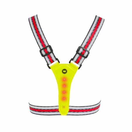 WOWOW Harnais 4 Leds Blanche+4 Leds Rouges Rechargeable Par USB 4 WOWOW Harnais 4 Leds Blanche+4 Leds Rouges Rechargeable Par USB – Image 2